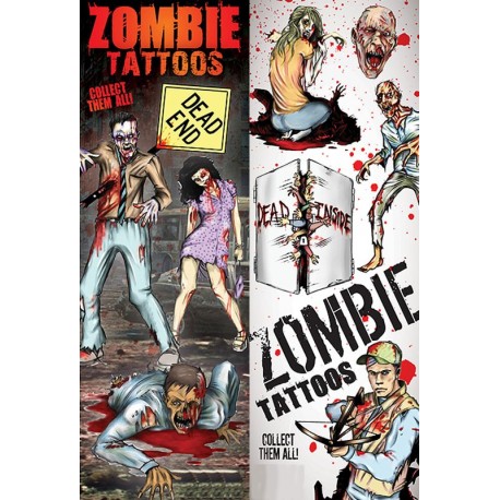 Zombie Temporary Tattos