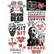The Walking Dead Temporary Tattoos