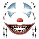Clown Face Temporary Tattoo