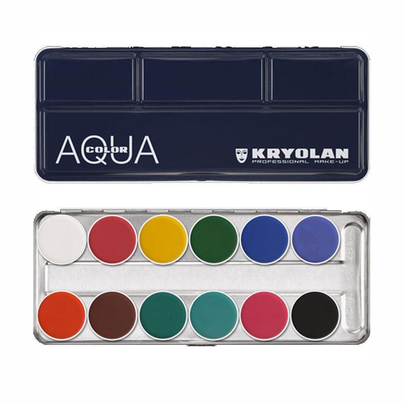 Kryolan Aquacolor 12Color Palettes