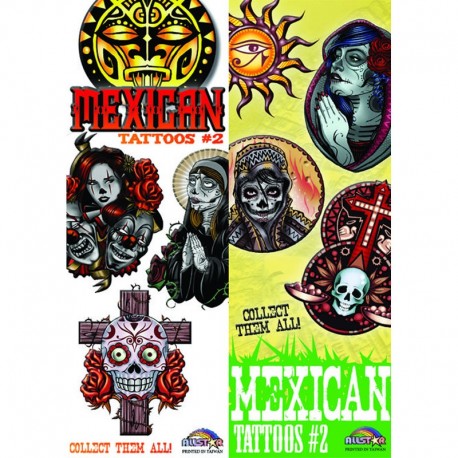Mexican Series 2 Temporary Tattoos