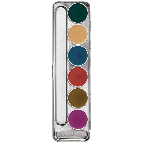 Kryolan Interferenz 6-Color Palettes - Makeup-Store.com