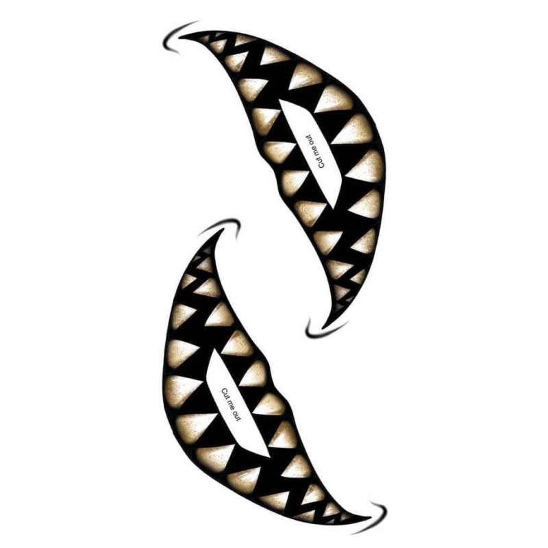 Cheshire Big Mouth Temporary Tattoo