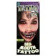 Demon Big Mouth Temporary Tattoo