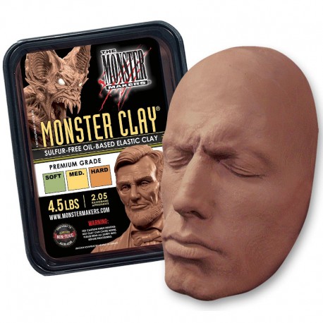 Monster Clay (Soft, Medium and Hard Grades) Sulfur Free Elastic Clay