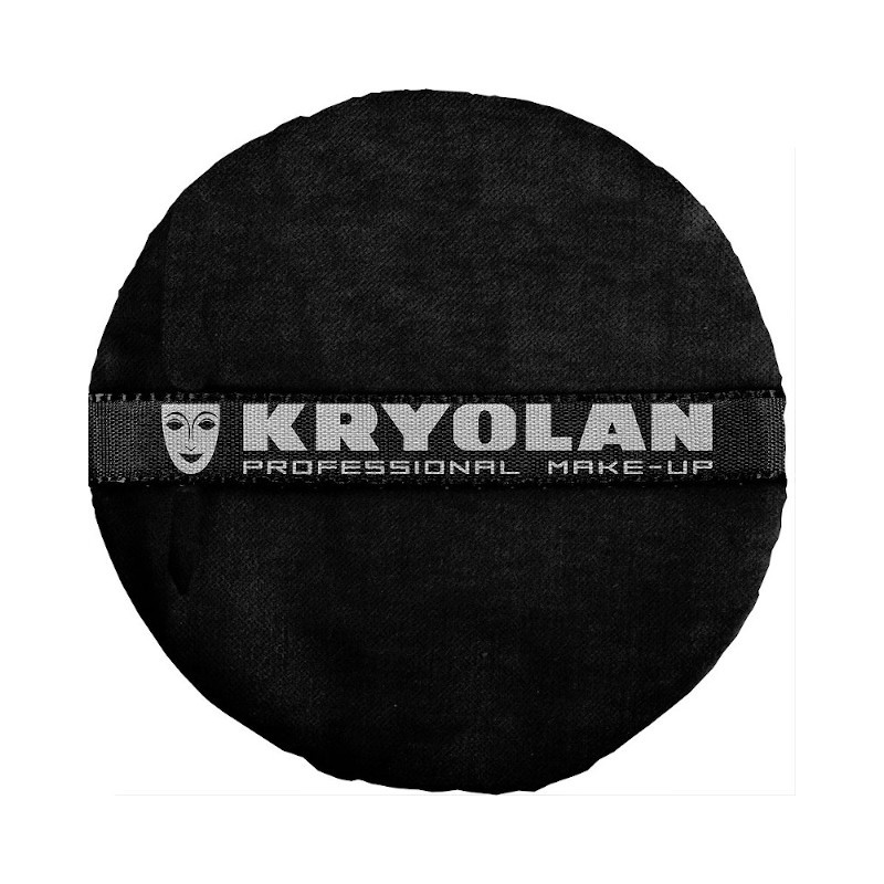 Kryolan Premium Powder Puff Black 3.25inch