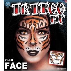 Tiger Face Temporary Tattoo